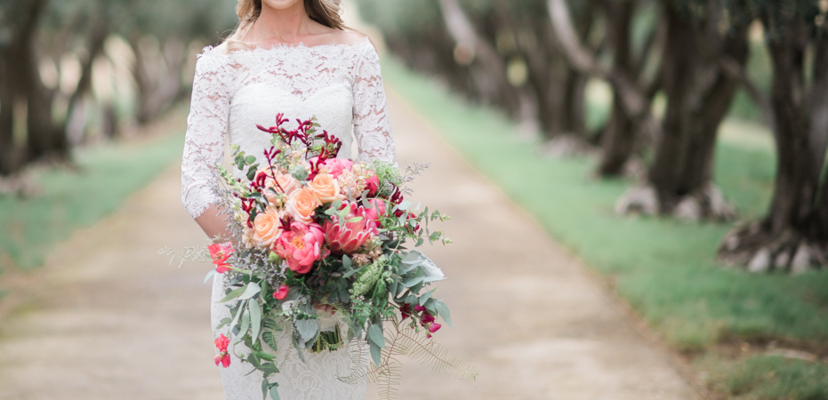 bridal bouquet with peonies - mcconnell foundation